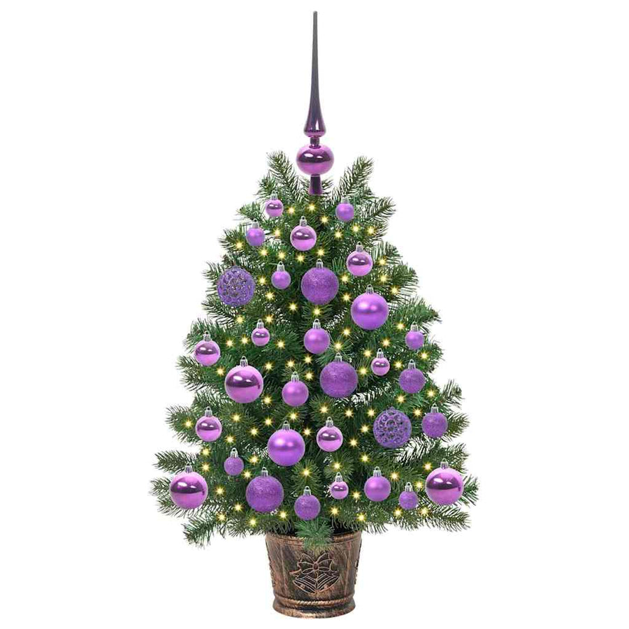 Kunstkerstboom met 150 LED met standaard Groen 75 cm PE en PVC