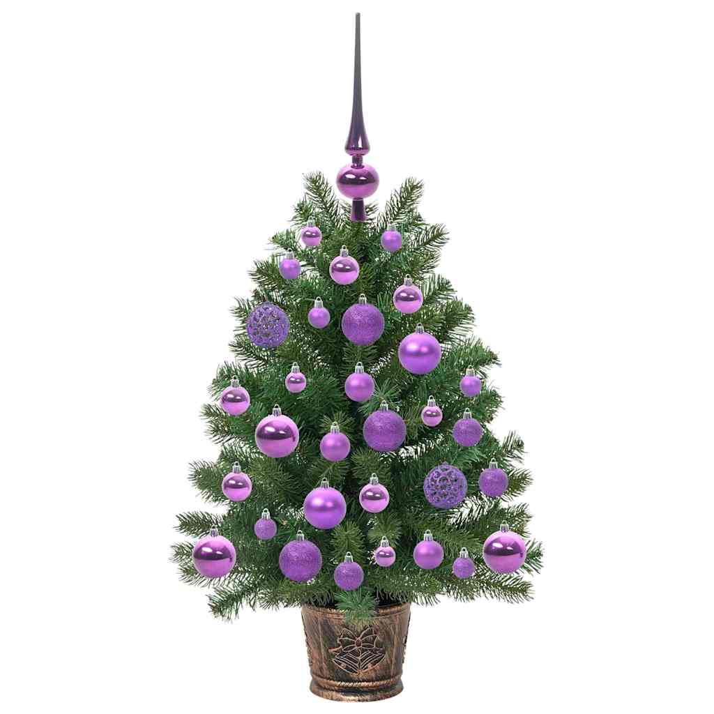 Kunstkerstboom met 150 LED met standaard Groen 75 cm PE en PVC