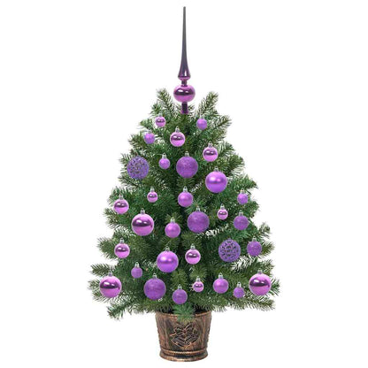 Kunstkerstboom met 150 LED met standaard Groen 75 cm PE en PVC