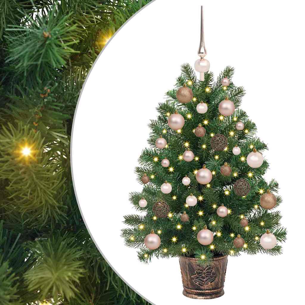 Kunstkerstboom met 150 LED met standaard Groen 95 cm PE en PVC