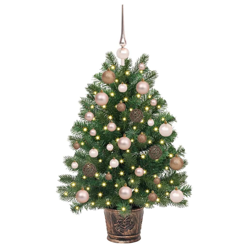 Kunstkerstboom met 150 LED met standaard Groen 95 cm PE en PVC