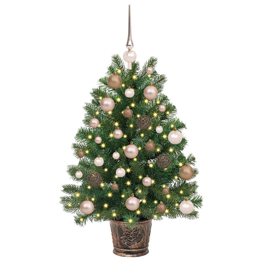 Kunstkerstboom met 150 LED met standaard Groen 95 cm PE en PVC
