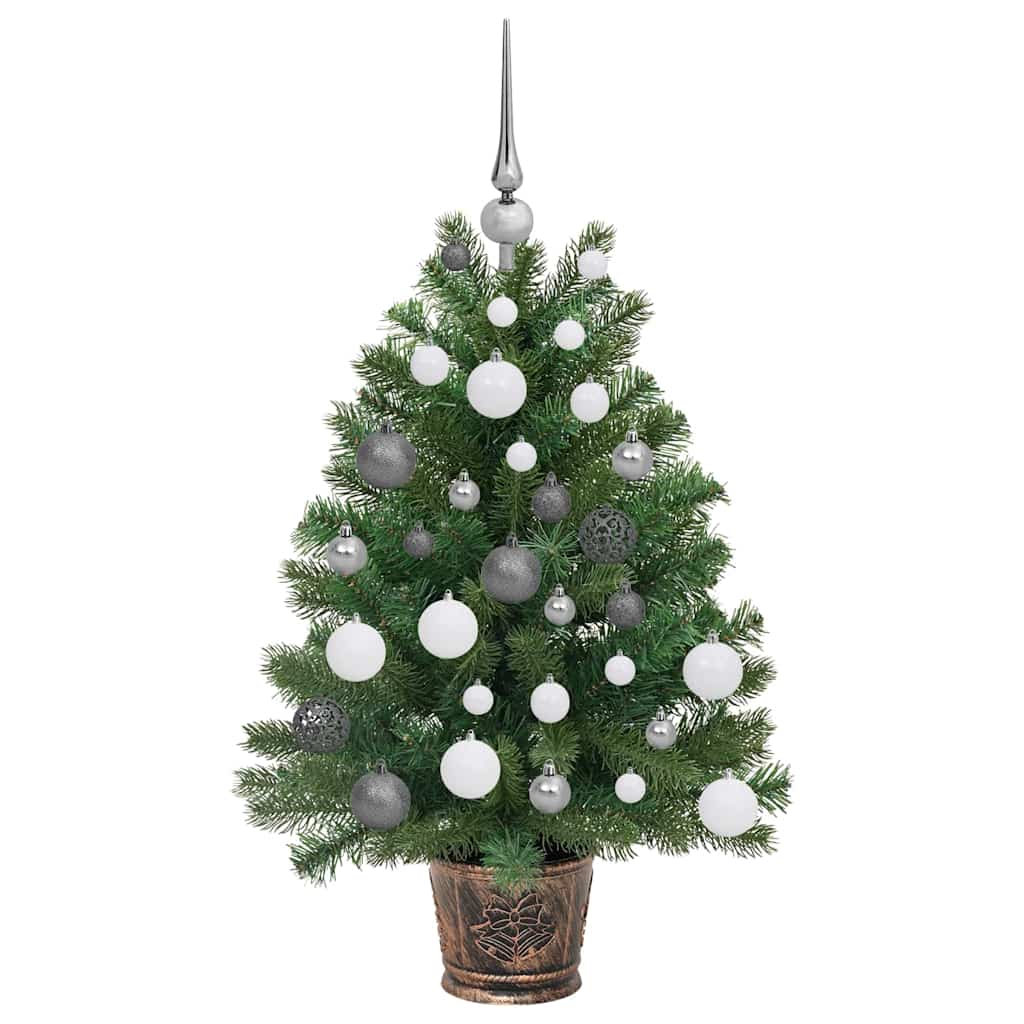 Kunstkerstboom met 150 LED met standaard Groen 90 cm PE en PVC