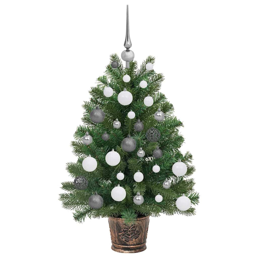 Kunstkerstboom met 150 LED met standaard Groen 90 cm PE en PVC