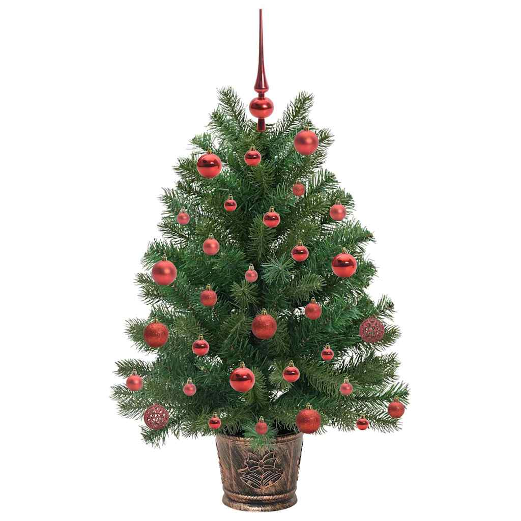 Kunstkerstboom met 150 LED met standaard Groen 90 cm PE en PVC