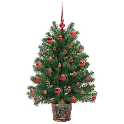 Kunstkerstboom met 150 LED met standaard Groen 90 cm PE en PVC
