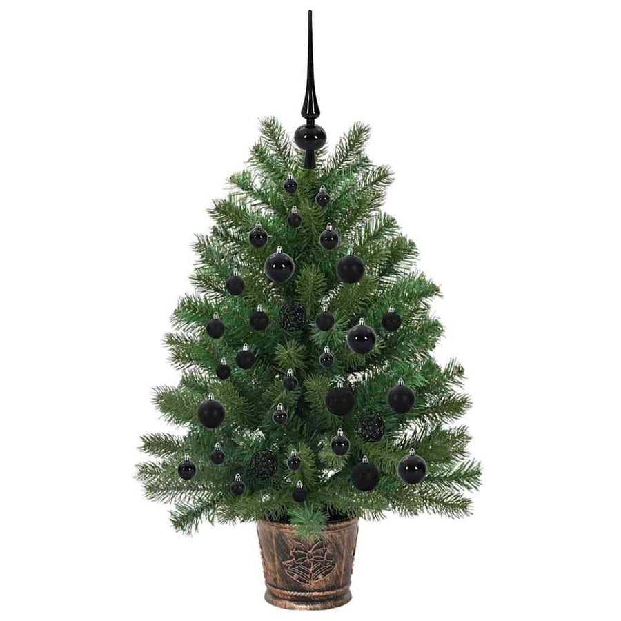 Kunstkerstboom met 150 LED met standaard Groen 90 cm PE en PVC
