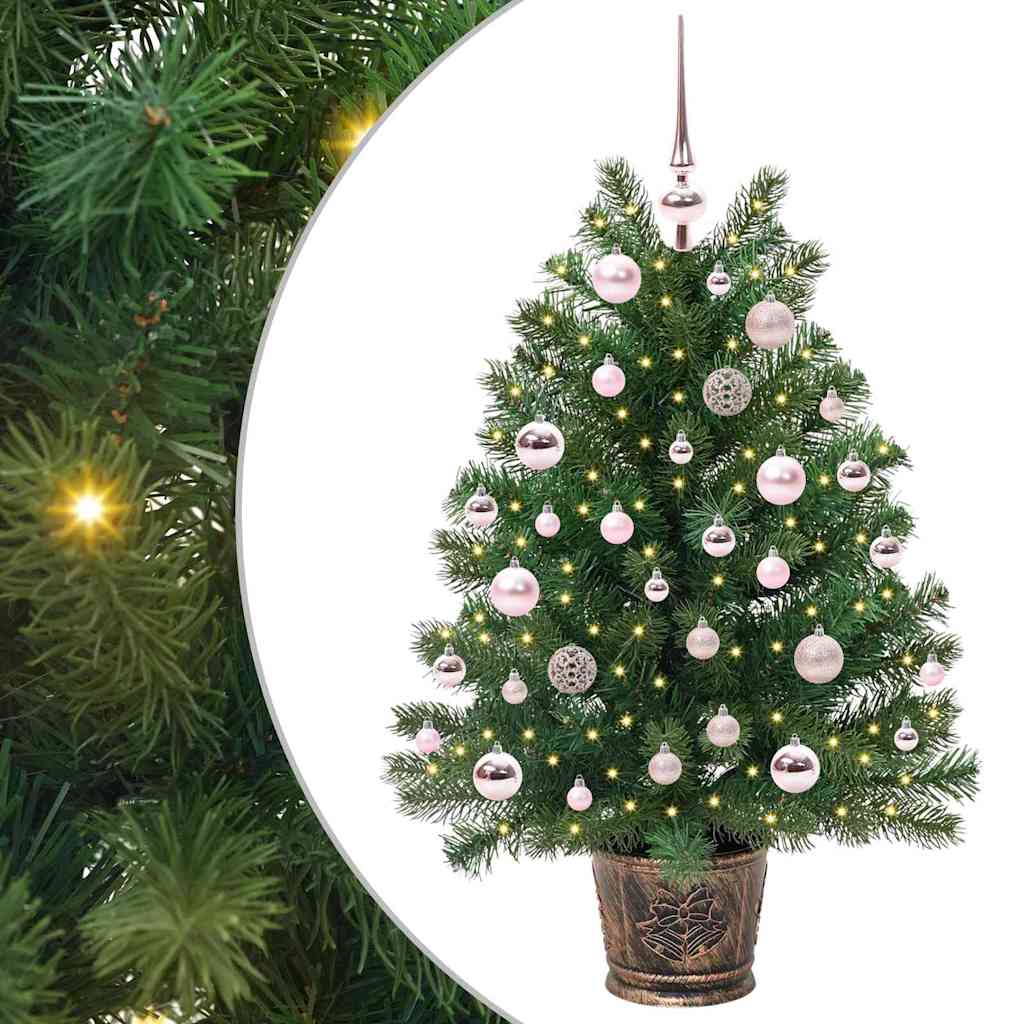 Kunstkerstboom met 150 LED met standaard Groen 95 cm PE en PVC