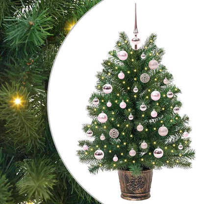 Kunstkerstboom met 150 LED met standaard Groen 95 cm PE en PVC