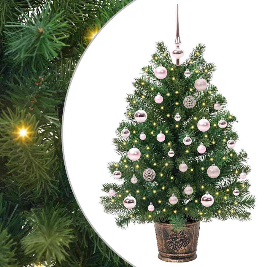Kunstkerstboom met 150 LED met standaard Groen 95 cm PE en PVC