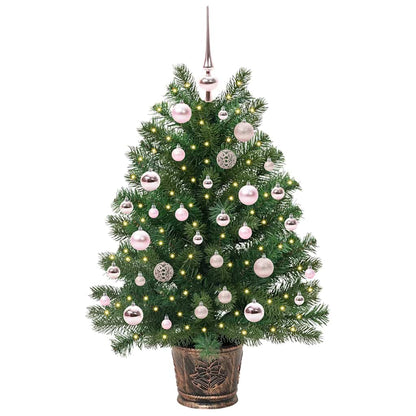 Kunstkerstboom met 150 LED met standaard Groen 95 cm PE en PVC