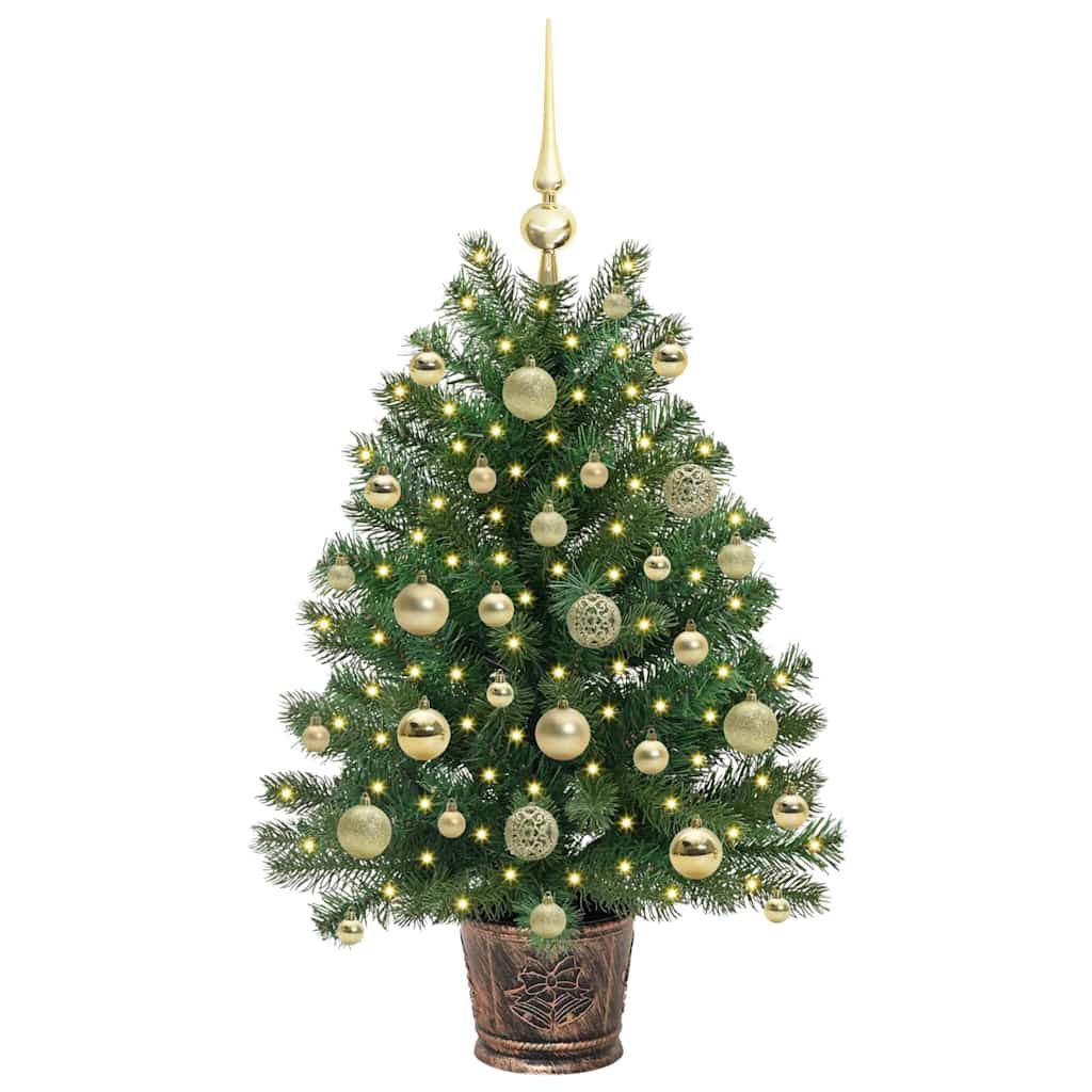 Kunstkerstboom met 150 LED met standaard Groen 95 cm PE en PVC