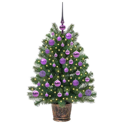 Kunstkerstboom met 150 LED met standaard Groen 90 cm PE en PVC