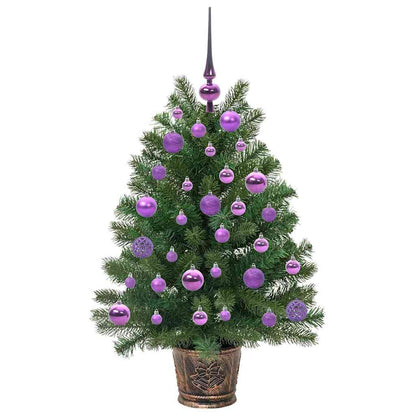Kunstkerstboom met 150 LED met standaard Groen 90 cm PE en PVC