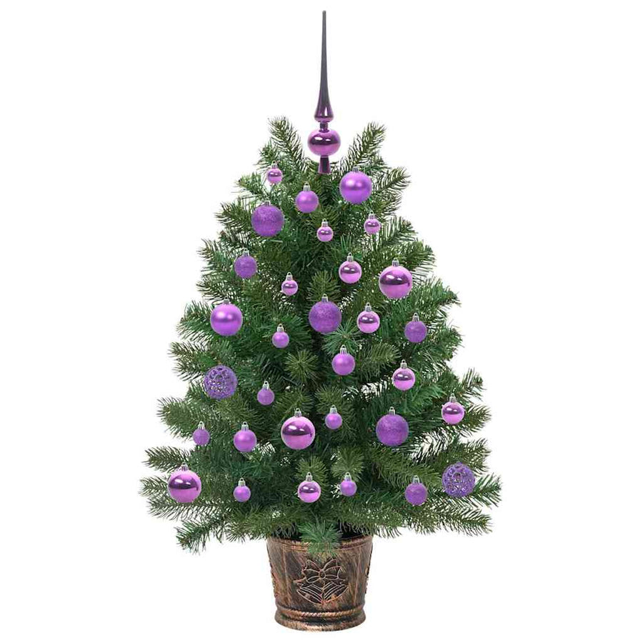 Kunstkerstboom met 150 LED met standaard Groen 90 cm PE en PVC