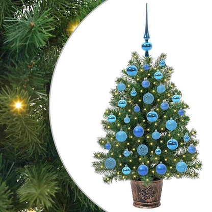 Kunstkerstboom met 150 LED met standaard Groen 90 cm PE en PVC