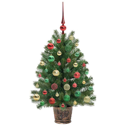 Kunstkerstboom met 150 LED met standaard Groen 90 cm PE en PVC