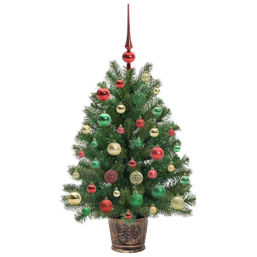 Kunstkerstboom met 150 LED met standaard Groen 90 cm PE en PVC