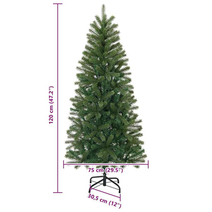 Kunstkerstboom met 150 LED met standaard Groen 120 cm PE en PVC