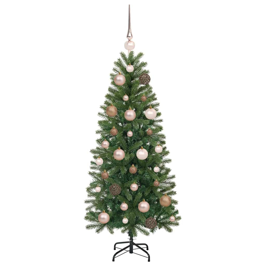 Kunstkerstboom met 150 LED met standaard Groen 120 cm PE en PVC