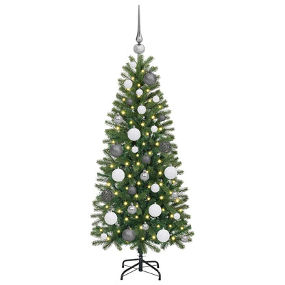 Kunstkerstboom met 150 LED met standaard Groen 120 cm PE en PVC