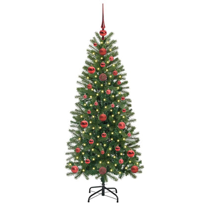 Kunstkerstboom met 150 LED met standaard Groen 120 cm PE en PVC