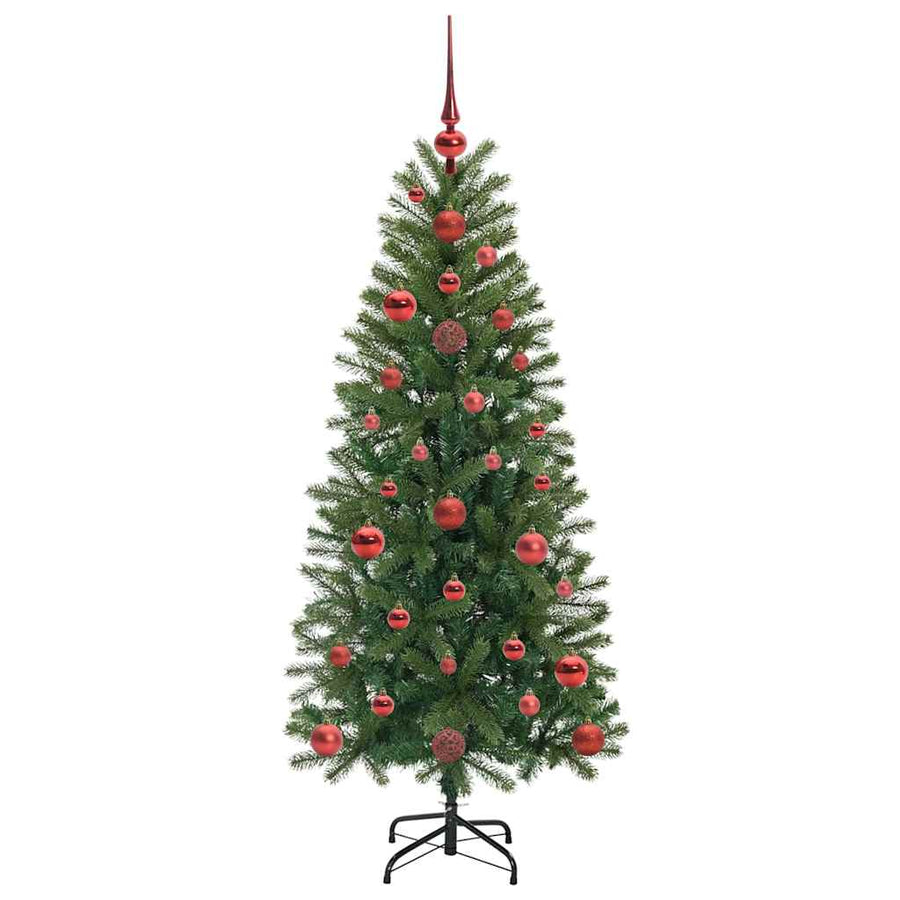 Kunstkerstboom met 150 LED met standaard Groen 120 cm PE en PVC