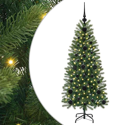 Kunstkerstboom met 150 LED met standaard Groen 120 cm PE en PVC