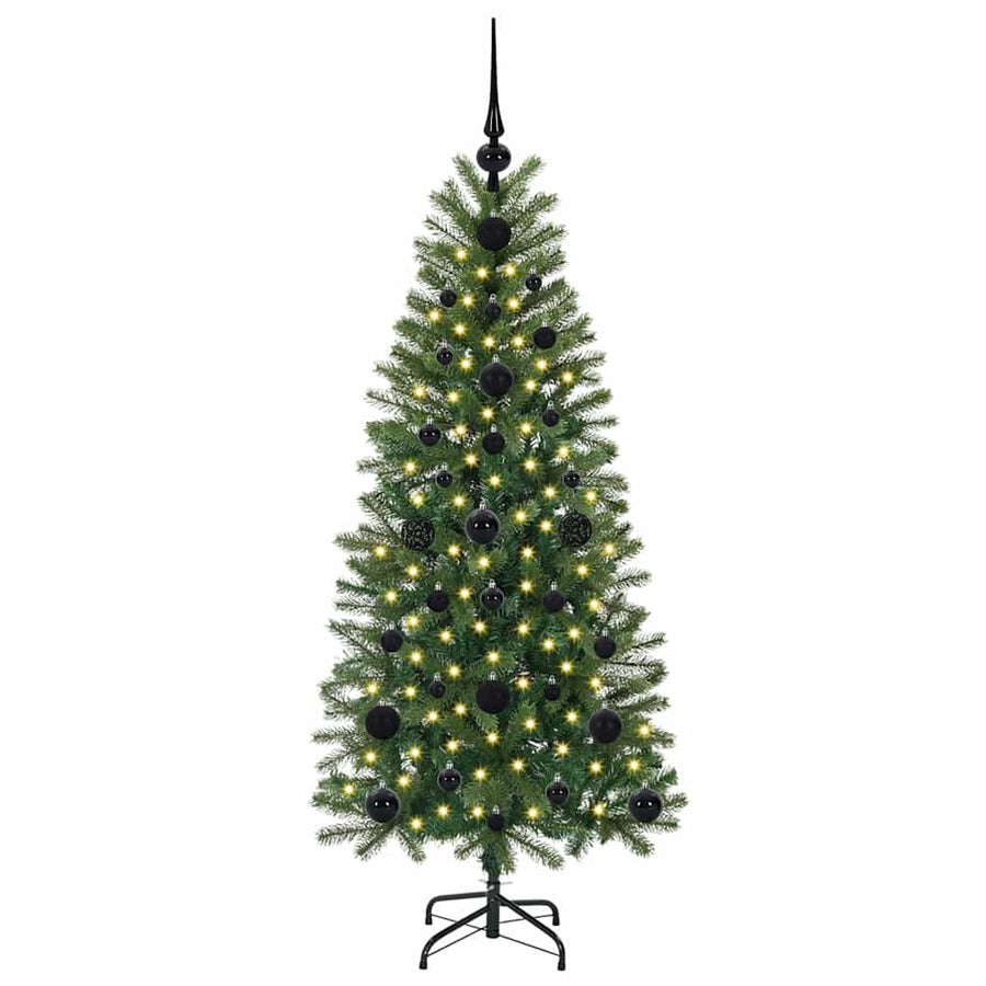 Kunstkerstboom met 150 LED met standaard Groen 120 cm PE en PVC