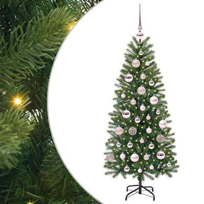 Kunstkerstboom met 150 LED met standaard Groen 120 cm PE en PVC
