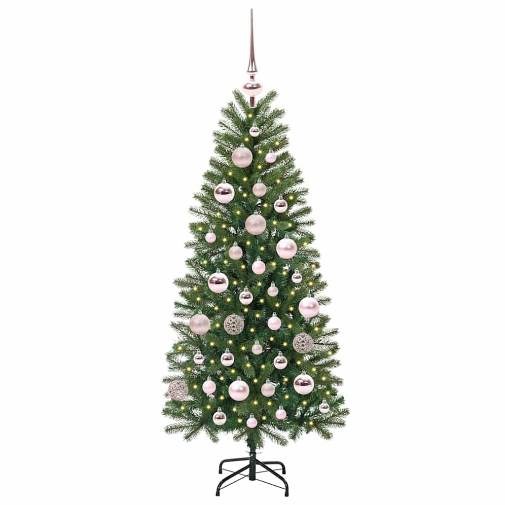 Kunstkerstboom met 150 LED met standaard Groen 120 cm PE en PVC