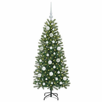 Kunstkerstboom met 150 LED met standaard Groen 120 cm PE en PVC