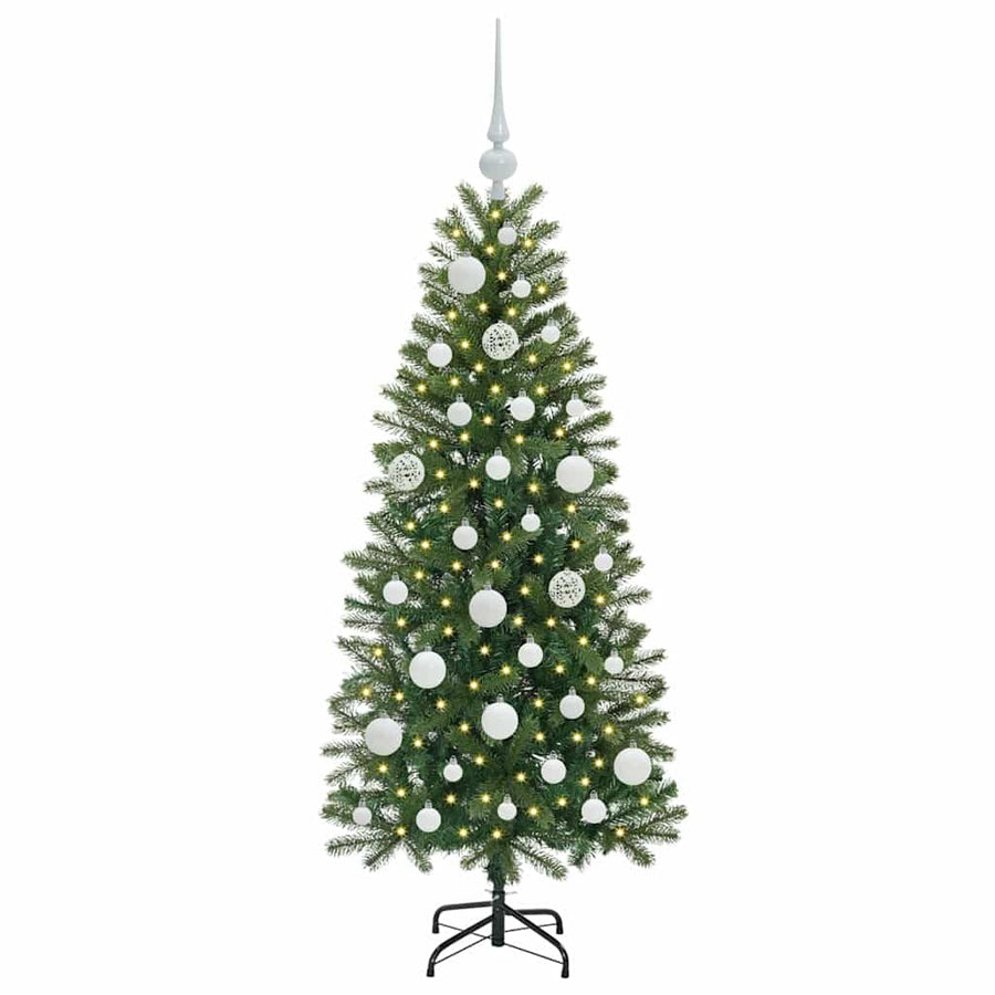 Kunstkerstboom met 150 LED met standaard Groen 120 cm PE en PVC