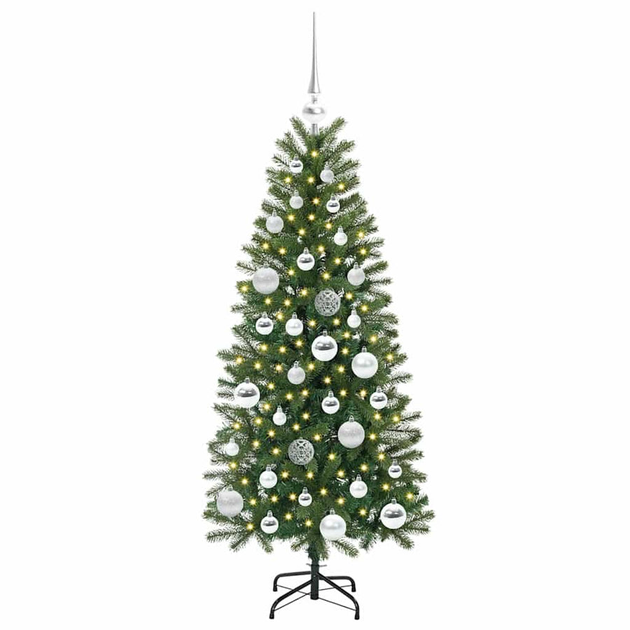 Kunstkerstboom met 150 LED met standaard Groen 120 cm PE en PVC