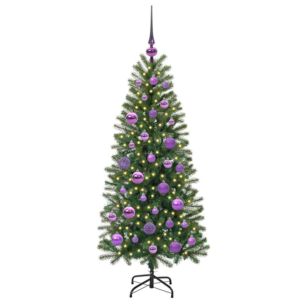 Kunstkerstboom met 150 LED met standaard Groen 120 cm PE en PVC