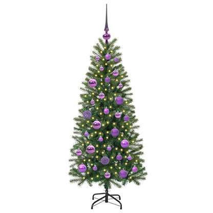Kunstkerstboom met 150 LED met standaard Groen 120 cm PE en PVC