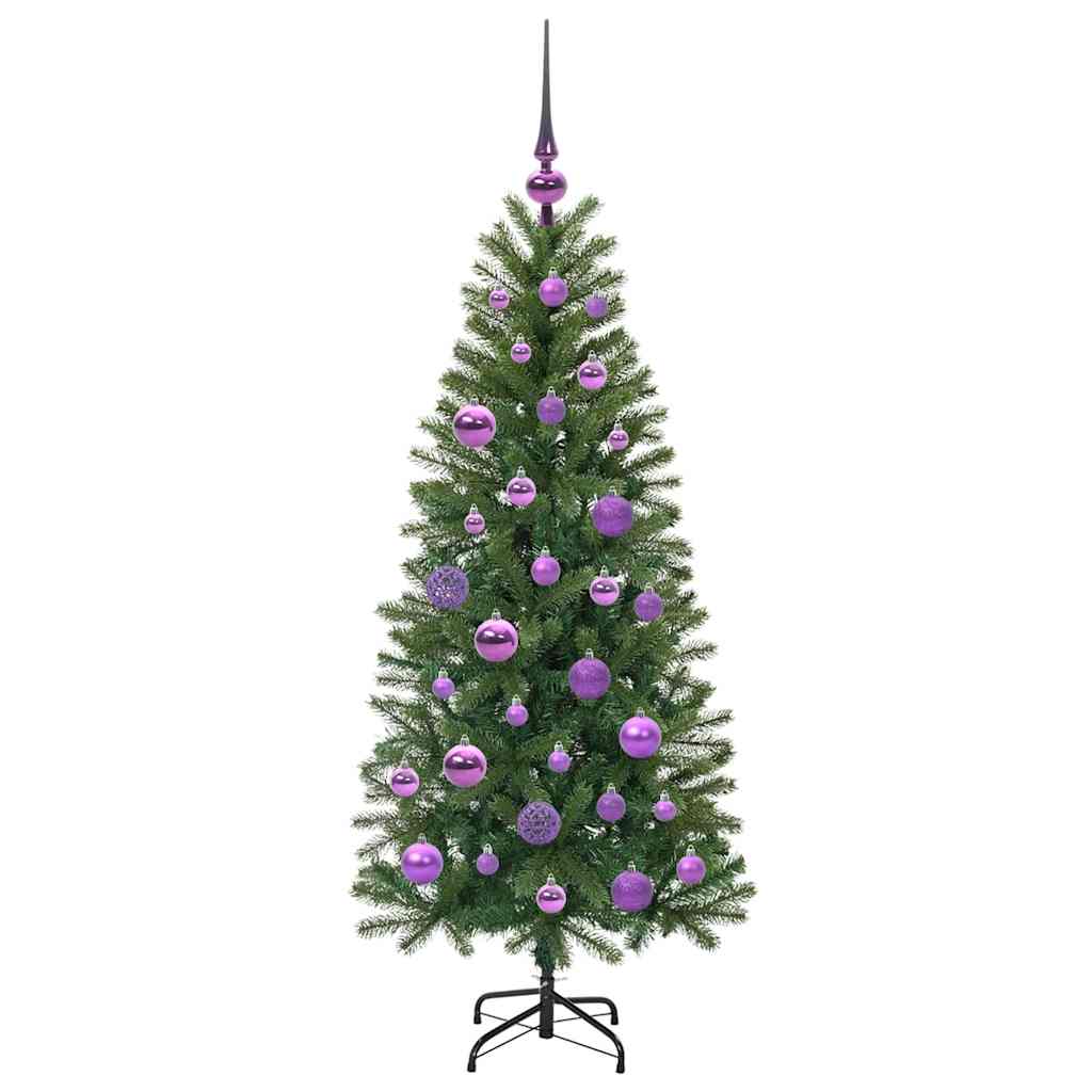 Kunstkerstboom met 150 LED met standaard Groen 120 cm PE en PVC
