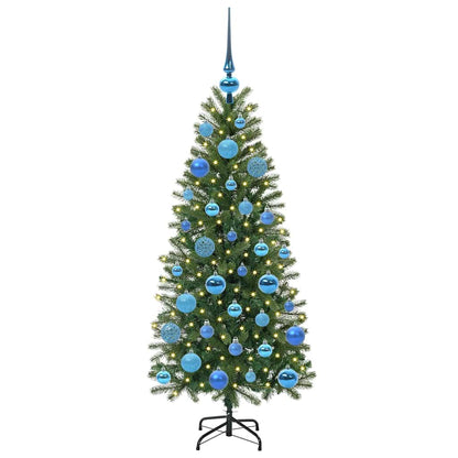 Kunstkerstboom met 150 LED met standaard Groen 120 cm PE en PVC