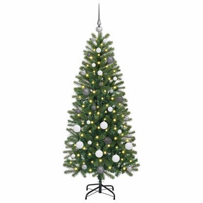 Kunstkerstboom met 150 LED met standaard Groen 150 cm PE en PVC