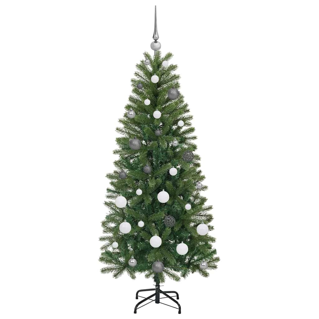 Kunstkerstboom met 150 LED met standaard Groen 150 cm PE en PVC
