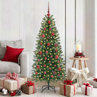 Kunstkerstboom 150 cm groen met 150 LED