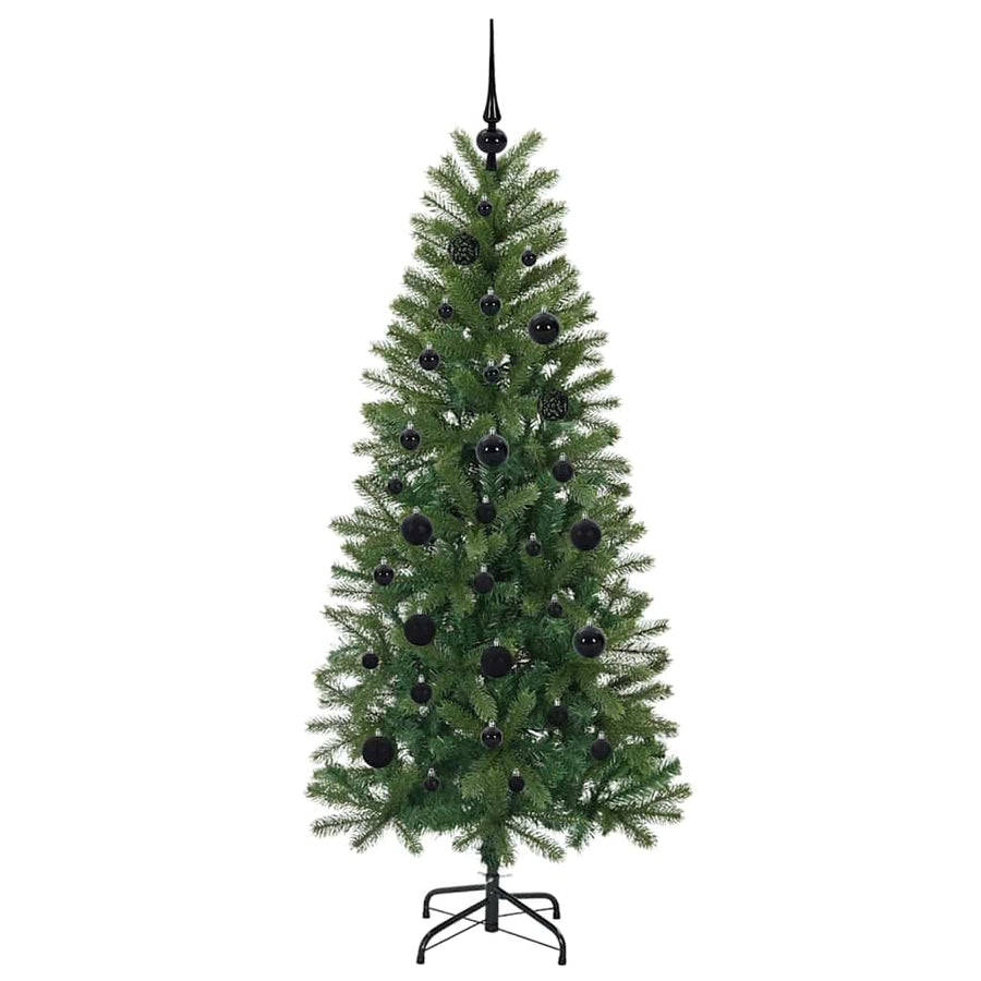 Kunstkerstboom met 150 LED met standaard Groen 150 cm PE en PVC