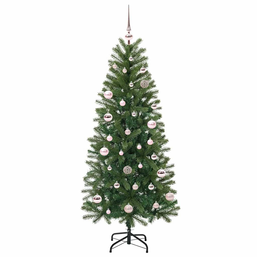 Kunstkerstboom met 150 LED met standaard Groen 150 cm PE en PVC