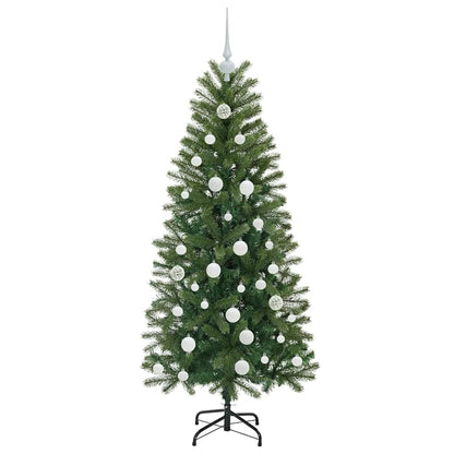 Kunstkerstboom met 150 LED met standaard Groen 150 cm PE en PVC