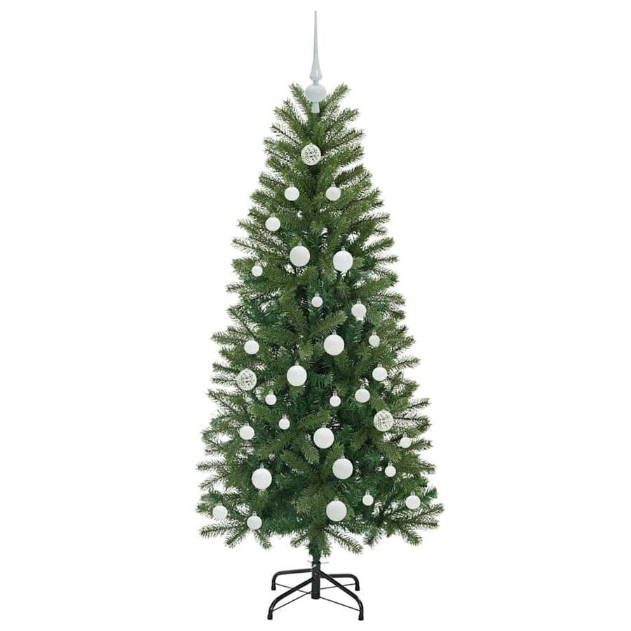 Kunstkerstboom met 150 LED met standaard Groen 150 cm PE en PVC