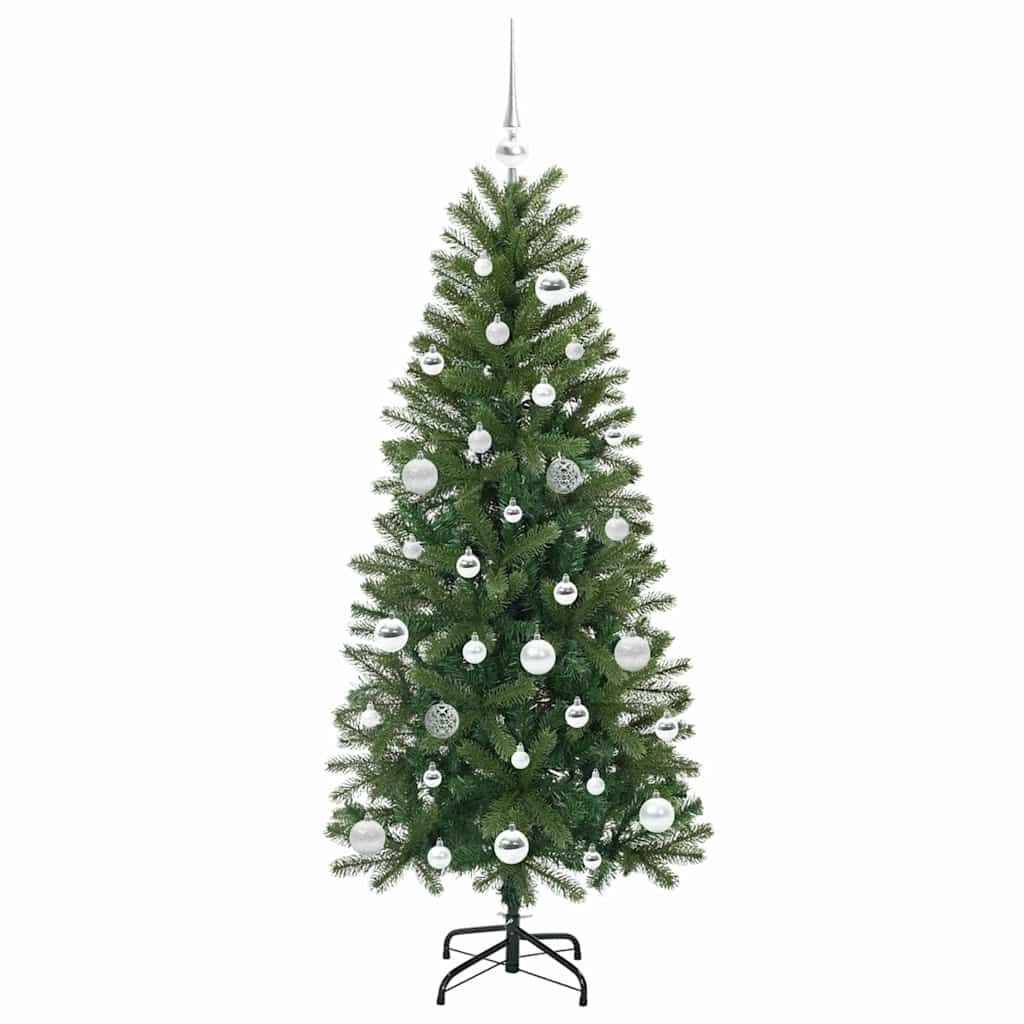 Kunstkerstboom met 150 LED met standaard Groen 150 cm PE en PVC