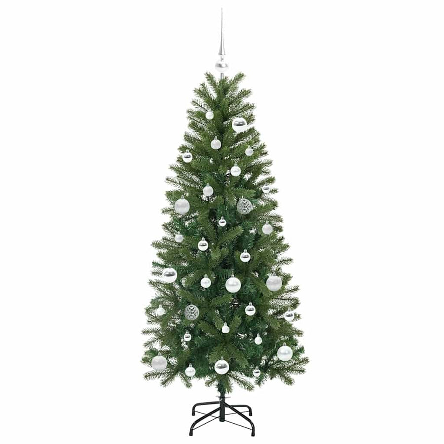 Kunstkerstboom met 150 LED met standaard Groen 150 cm PE en PVC