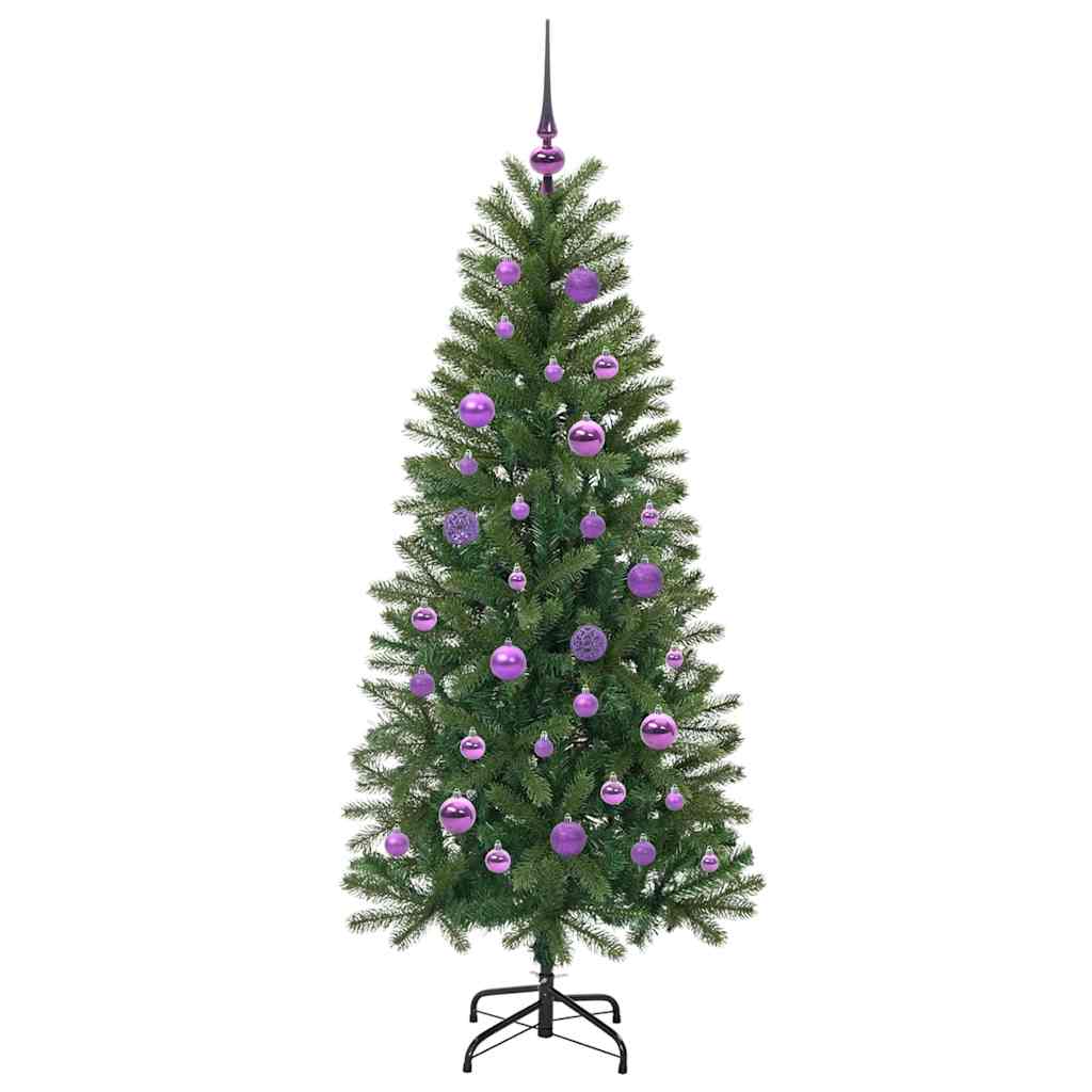 Kunstkerstboom met 150 LED met standaard Groen 150 cm PE en PVC