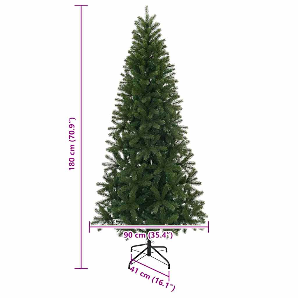 Kunstkerstboom met 300 LED met standaard Groen 180 cm PE en PVC