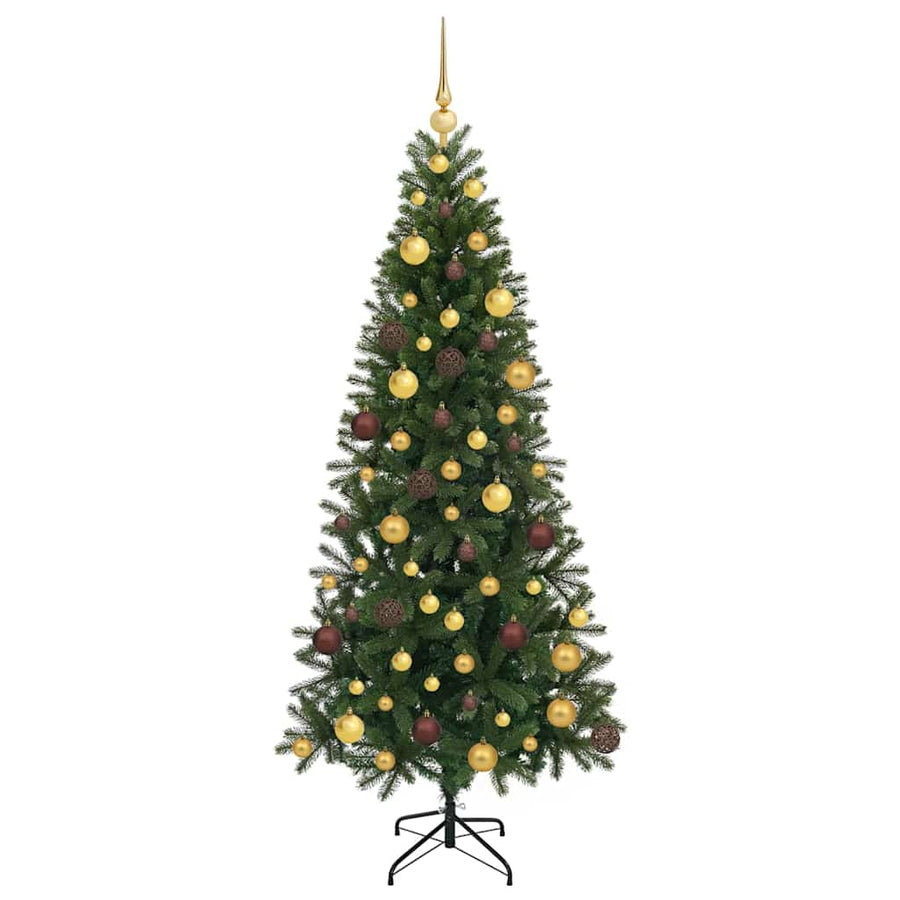 Kunstkerstboom met 300 LED met standaard Groen 180 cm PE en PVC